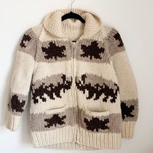 Vintage 70s Authentic Wool Cowichan Sweater Unisex